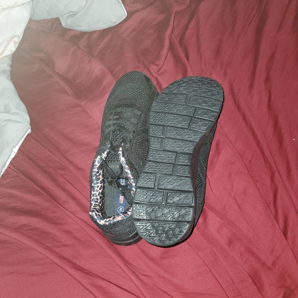 Polo shoes size 9 with a cheetah print